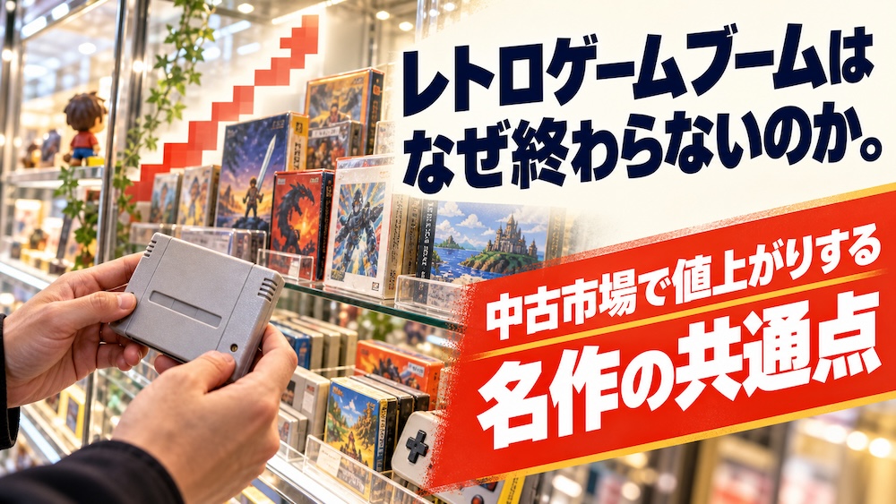 レトロゲームブームはなぜ終わらないのか。中古市場で値上がりする名作の共通点