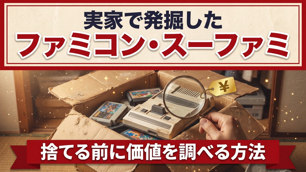 実家で発掘したファミコン・スーファミ、捨てる前に価値を調べる方法